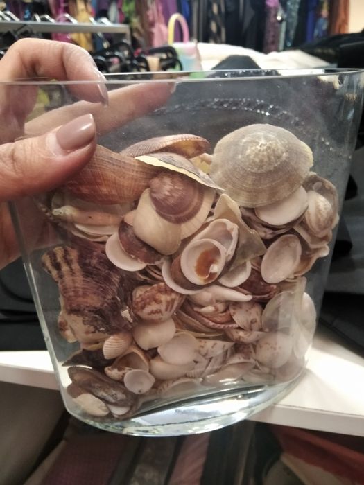 Стеклянная ваза прямоугольная