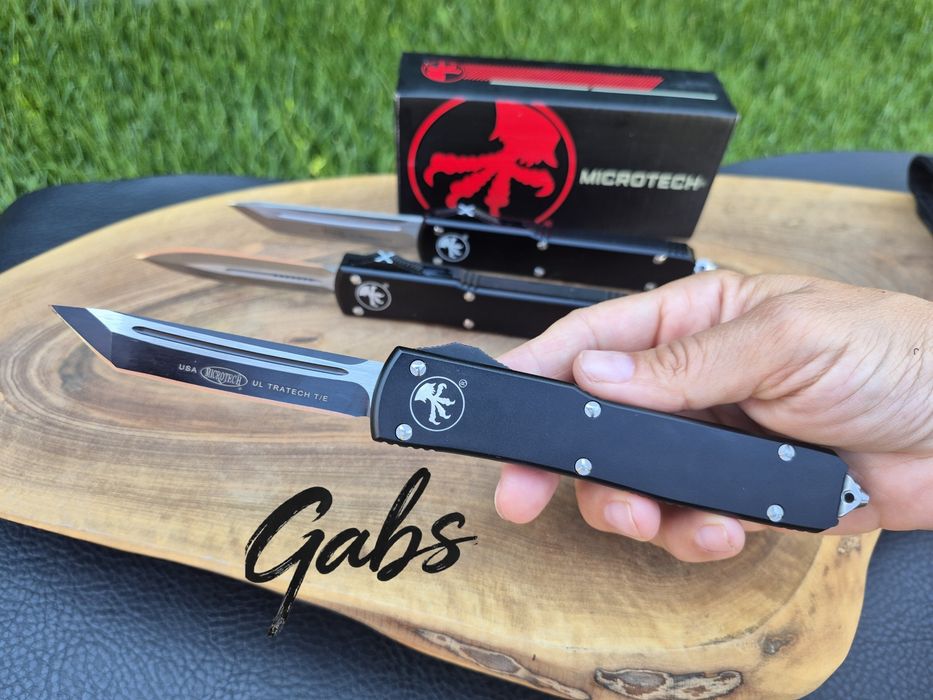 Автоматичен нож MICROTECH Ultratech НОВ  модел  с текстилен калъф