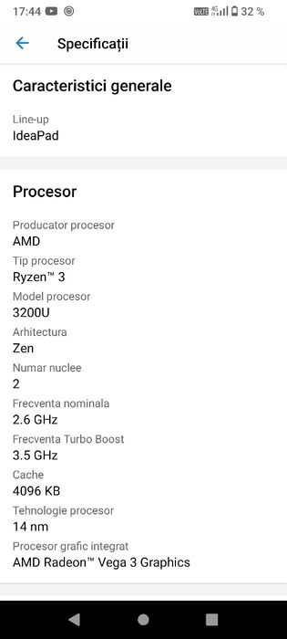 Laptop Lenovo Ideapad S145-15API