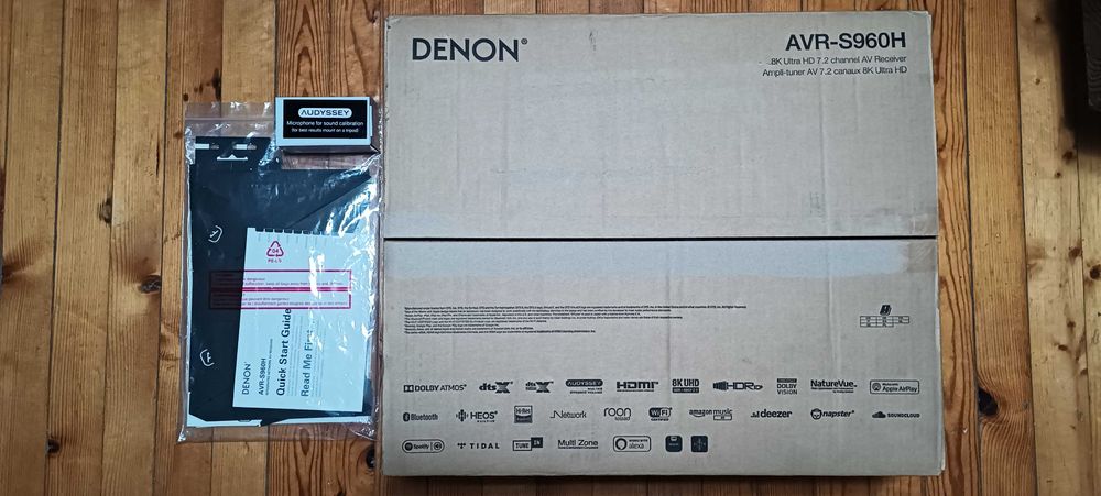 Рeсийвър Denon AVR-S960H с 4 колонки Mission M70