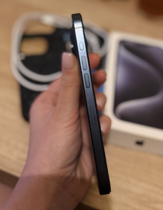 iPhone 15 Pro 256GB Blue Titanium Full Box +Husa Mous