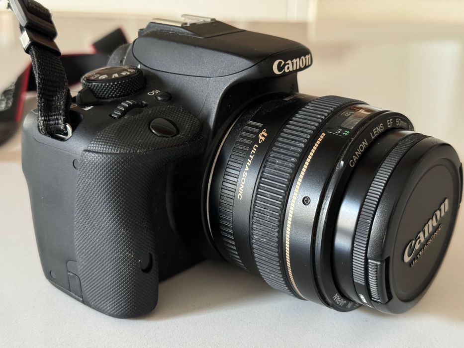 Фотоапарат Canon Rebel SL1 (100D) + обектив Canon EF 50mm f/1.4 USM