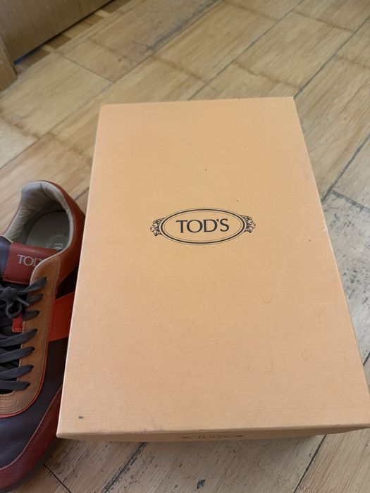 Tod’s оригинал кожанные кеды, 45 размер