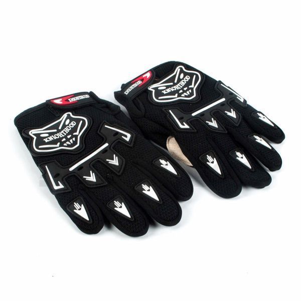 Детски спортни ръкавици BLACK Мотоциклетни ръкавици с пълен пръст за д