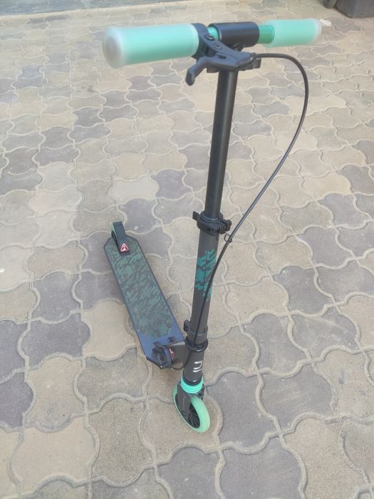 Trotineta copii Decathlon Oxelo MID 5 negru-turcoaz