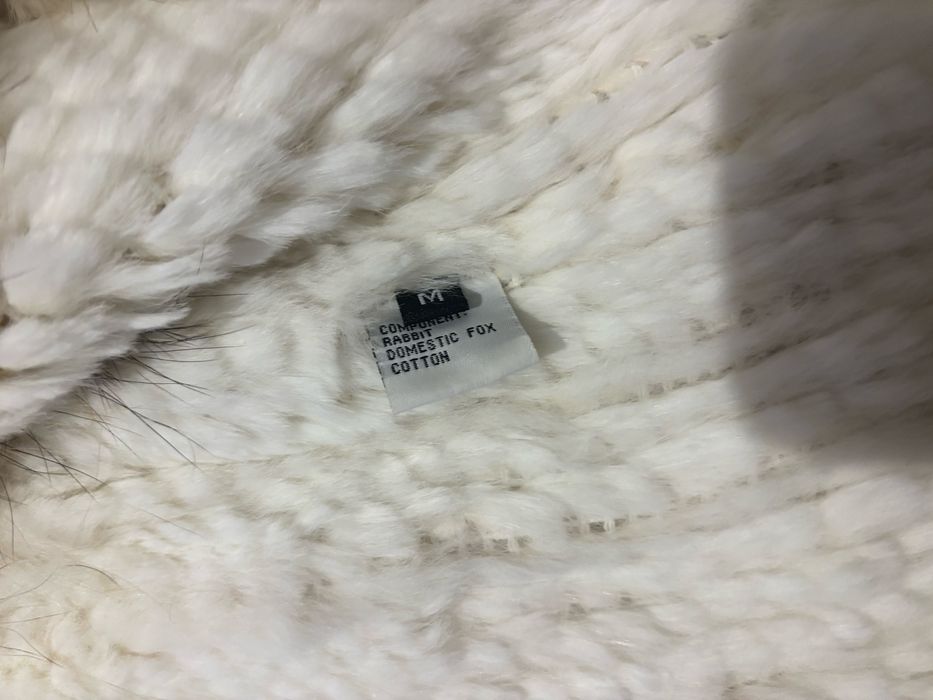 Жилетка чинчила бяла