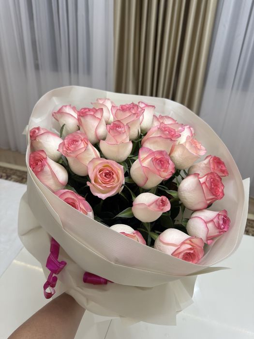 Цветы роза свежий 21шт