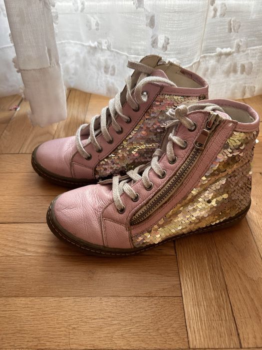 Боти за момиче,естествена кожа размер 31