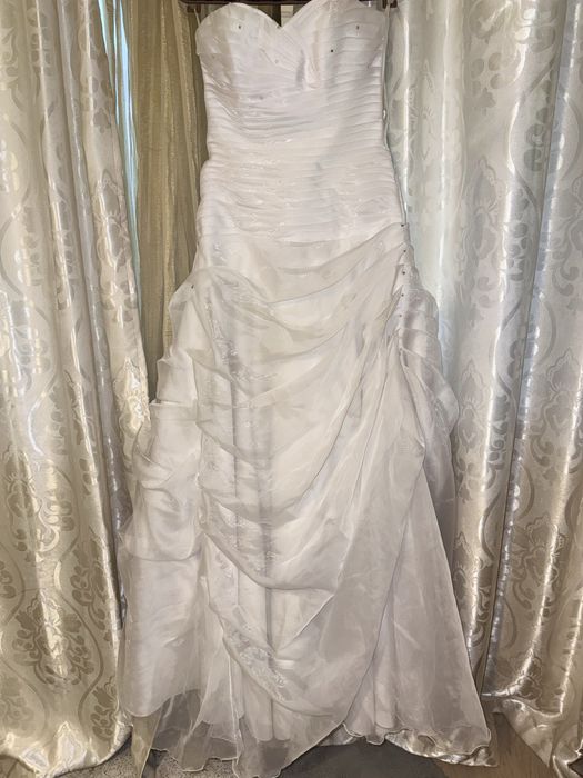 Rochie mireasa masura 38-40, organza, tulle, tafta