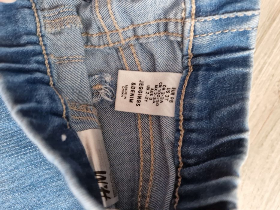 Lot 6 blugi, colanti, pantaloni trening fetita 2-3 ani, mar.98, H&M