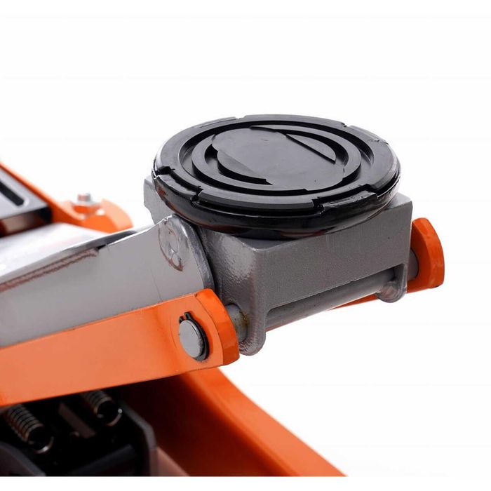 Cric hidraulic tip crocodil 4 tone, cu roti, 95-552 mm, 2 cilindrii,