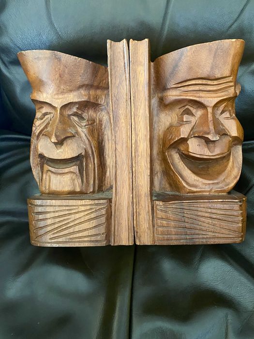 Книгоразделители 2 бр. Масивно дърво, Холандия.