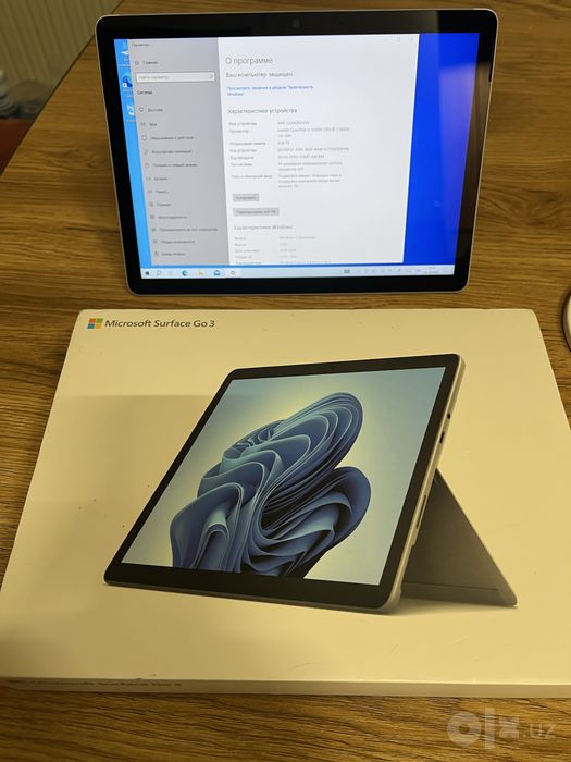 Мини планшет Surface Go3 с процессором i3-10gen 8gb 128 ssd новый Win