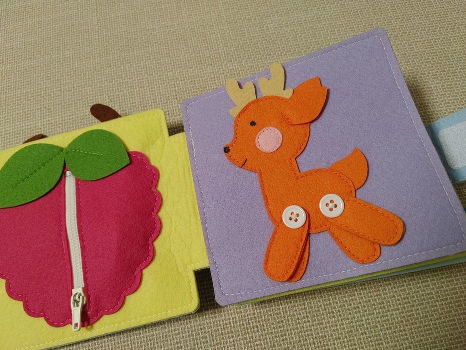 Книга детская из фетра