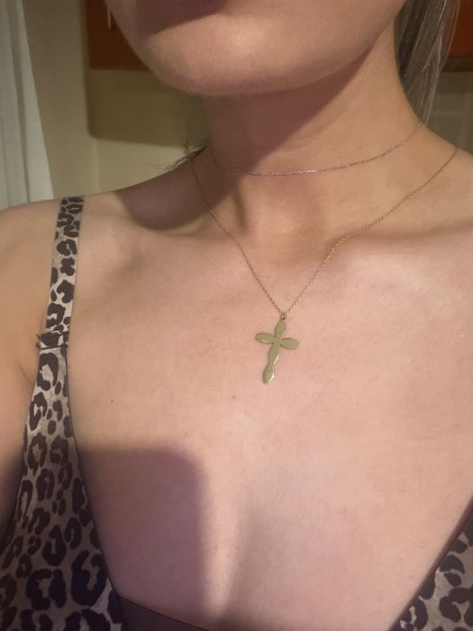 Cruciulita aur cu pandantiv aur inscriptionat