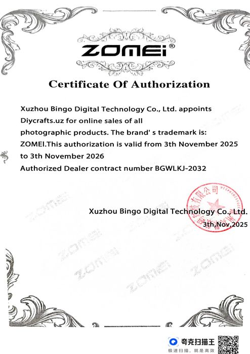 Штатив Zomei от официальных дилеров Узбекистане Качество и новаторство