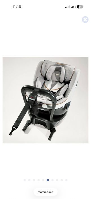Scaun auto Joie i-Spin Grow 360 Signature Oyster, ISOFIX, i-Size, 0-25 kg, stare impecabilă