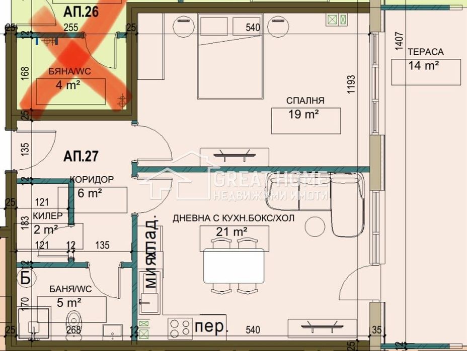 Продава се Двустаен апартамент в Търговище, Вароша - 88 кв.м за 1875 €/кв.м - Снимка #7