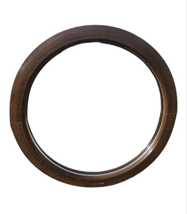 Fereastra pvc termopan 100 x 100 cm, rotund, Nuc
