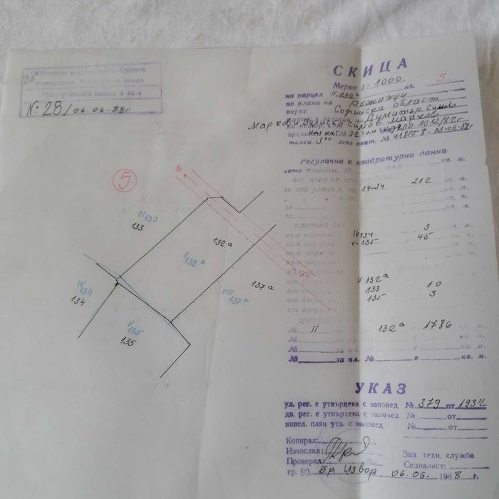 Продавам парцел в село Режанци, област Перник.