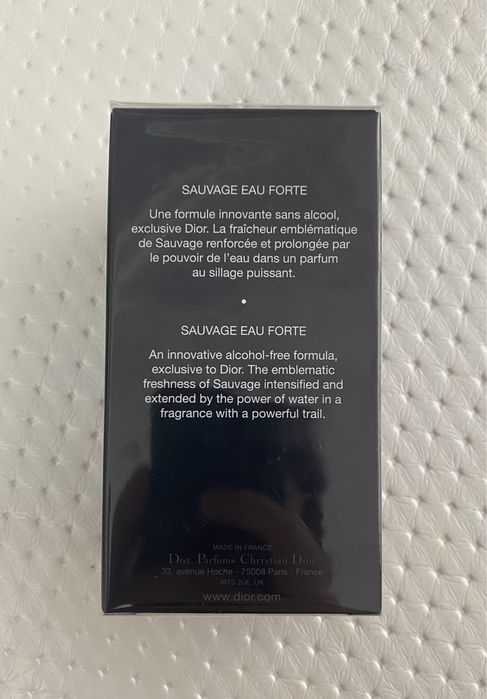 Dior sauvage eau forte 60ml
