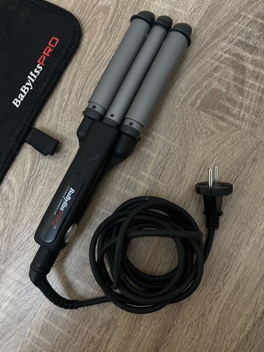 BaBylissPRO плойка тройная гофре