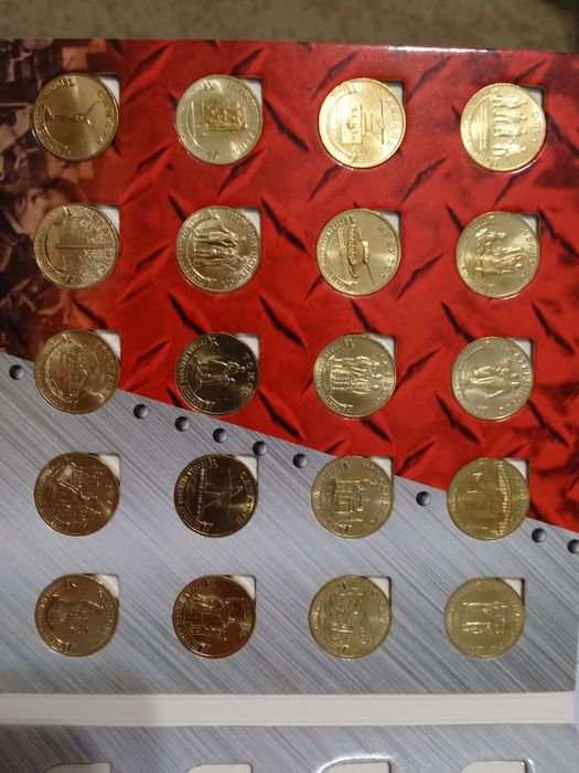 города трудовой доблести + Бородино  полные наборы монет