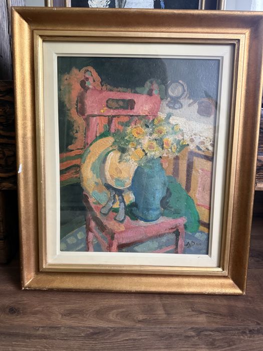 Pictura originala Lucia Dem(etriade)Balcescu cu certificat
