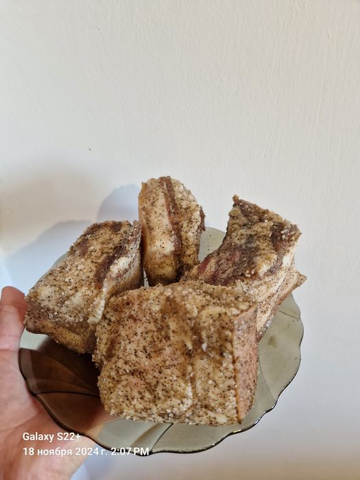Домашнее солёное сало