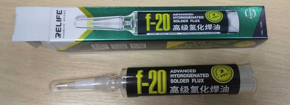 Бессмывочный флюс RELIFE F-20, 10 мл.