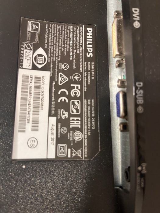 Monitor LED FULL HD Philips 24 inch