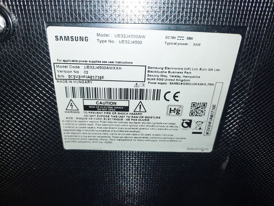 Телевизор Самсунг 32 инчов за части Samsung модел UE32J4500AW