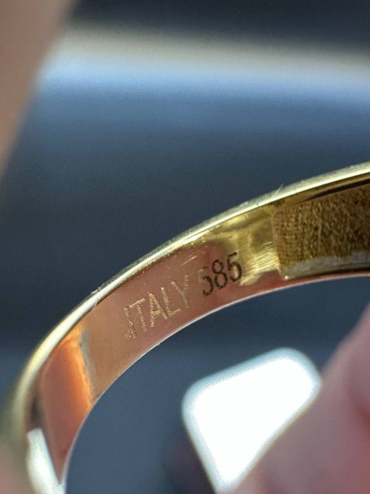 Золото Кольцо Масса: 3,9