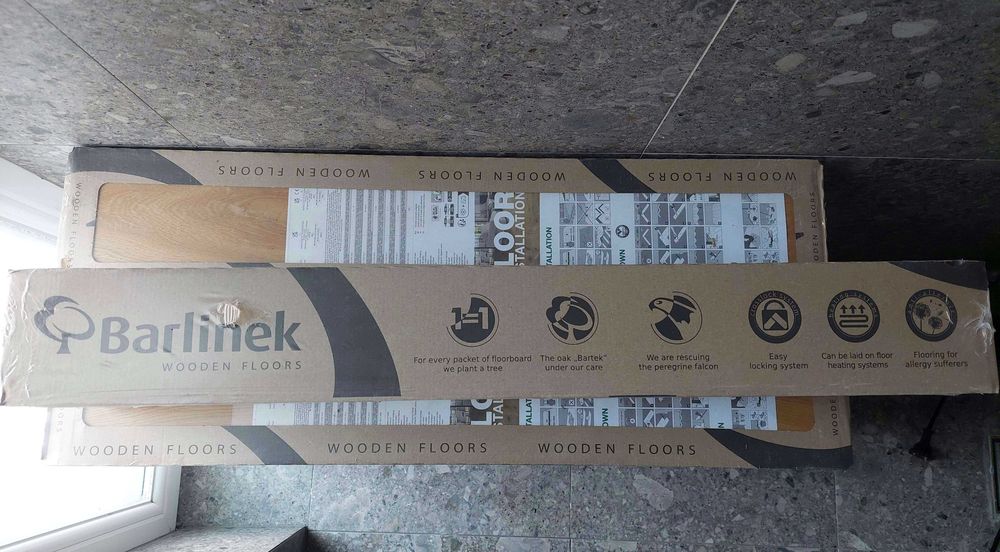 Parchet Barlinek Stejar Toffee Herringbone 130, 12 cutii