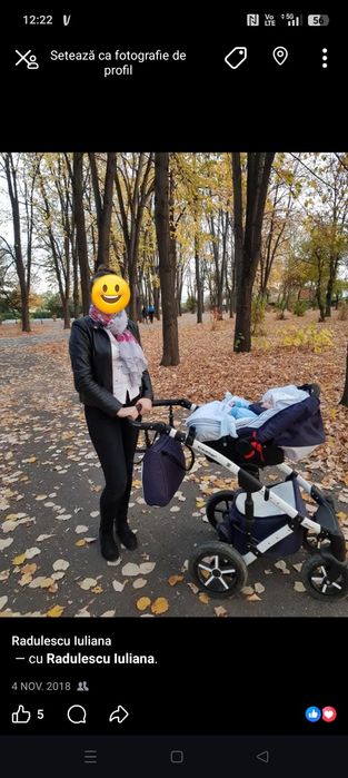 Vând căruț Krausman 3 in 1