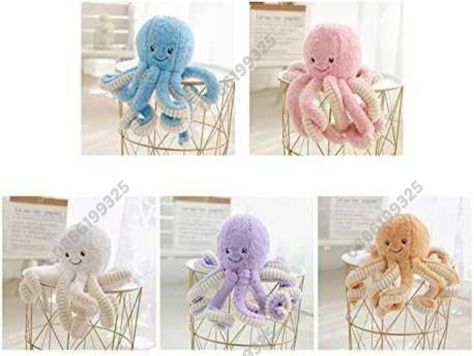 Плюшен Октопод с две лица, Голям плюшен октопод