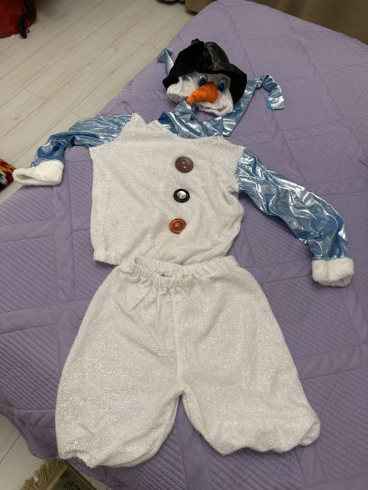 Костюм снеговика, на 3-5 лет