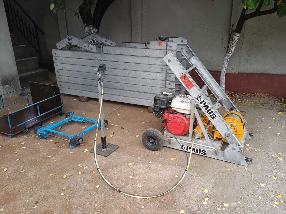 Хаспел,Асансьор, гондола,,строителен кран Paus