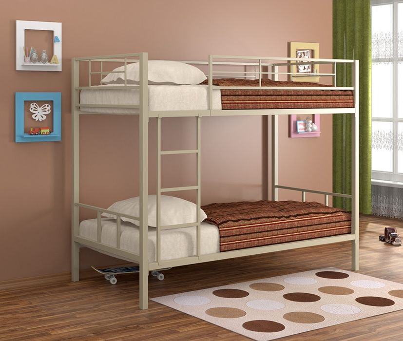 Двухъярусная кровать СОЛНЫШКО с матрасом или без матраса