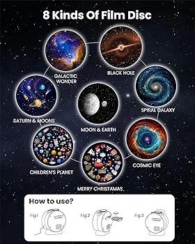 Proiector de lumini - planetarium cu bluetooth - Brasov