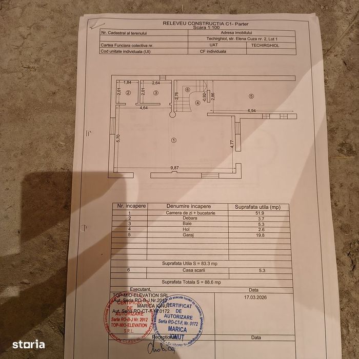 Casă de vânzare în cărămidă garaj, curte