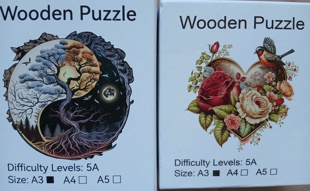 Дървени пъзели с нестандартни части