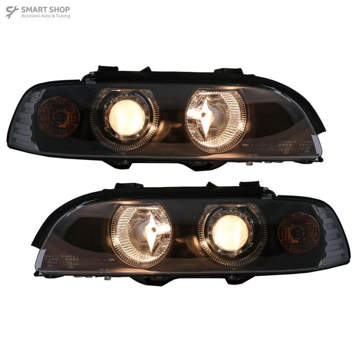 Faruri Angel Eyes BMW Seria 5 E39 (1995-2000) Angel Eyes Negru