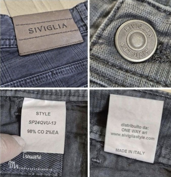 Pantaloni Siviglia exclusiviști, Bărbătești, Slim Fit - W33 M / L