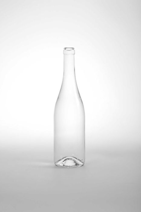 стъклена бутилка прозрачна 750 мл. Бургундия