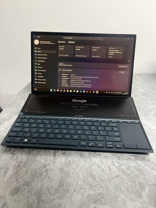 ASUS ZenBook Duo 14 – i5 11th Gen / 16GB RAM / 2 ECRANE / SUPER OFERTĂ
