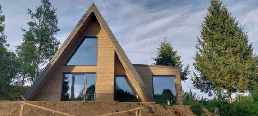 Vând cabane tip A frame