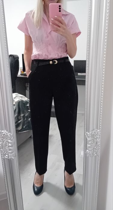 Зара Zara Черен официален панталон