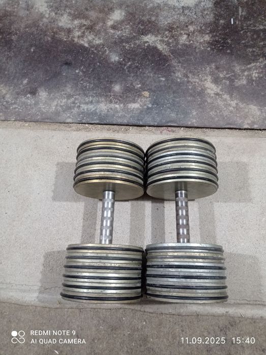 Гантели СССР литые 12 кг.