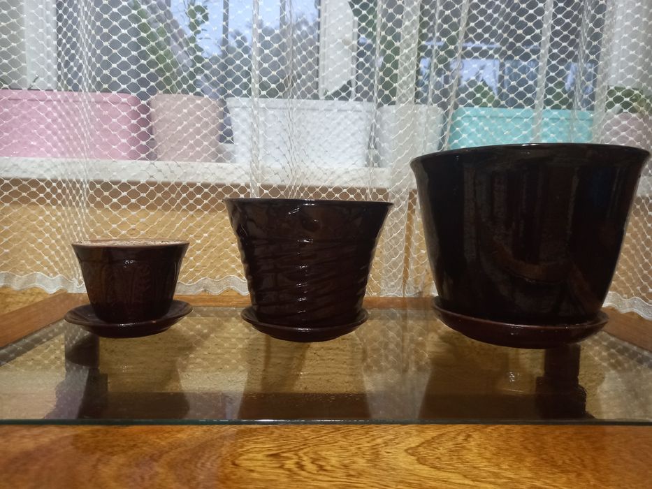 Продам глинянные горшки б/у